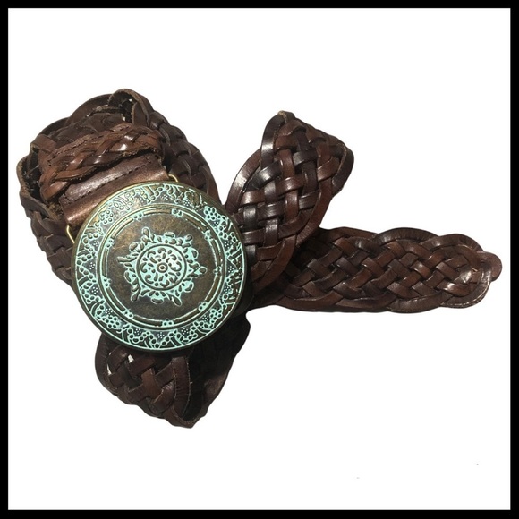 le chateau Accessories - LE CHATEAU Braided Bohemian Leather Belt